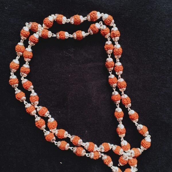 Silver Rudraksha Mala